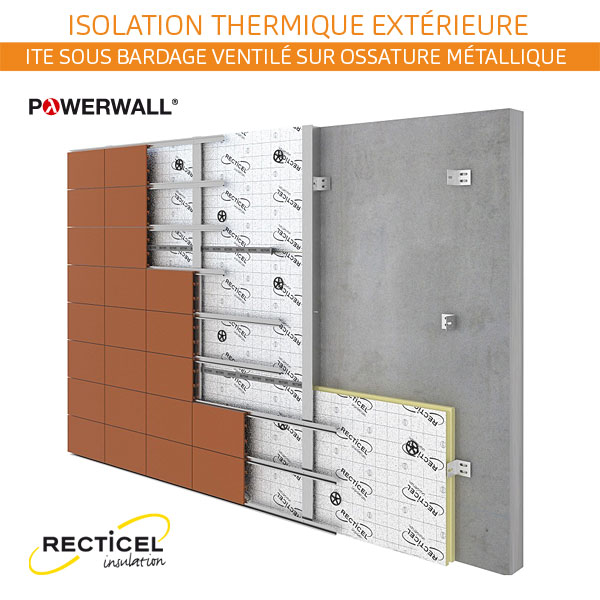 Dalle isolante polyuréthane pour la façade, en isolation thermique  intérieure (ITI)